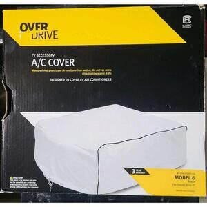 77420 Model 6 Black Classic Accessories RV A/C Cover Fits Dometic Brisk II
